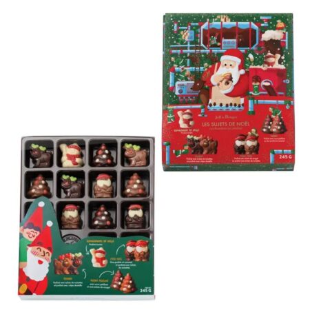 Boite 19 personnages de Noël praliné