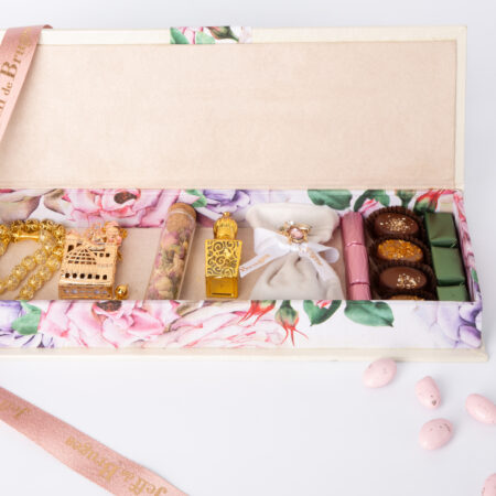 Boite rectangulaire en tissu imprimé couture MM