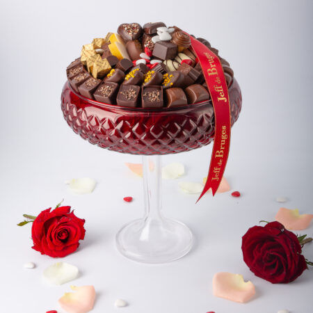 Bol rouge avec pied GM  900g