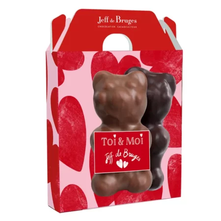 Étui maxi Ours 'toi et moi' Saint-Valentin 60g