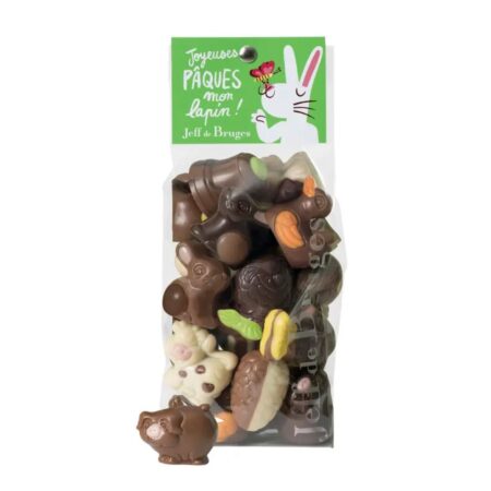 Sachet animaux de Pâques fourrés de 200g