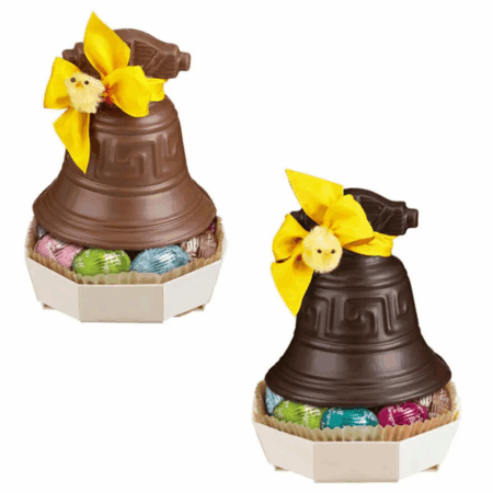 Cloche en chocolat au lait ou noir garni
