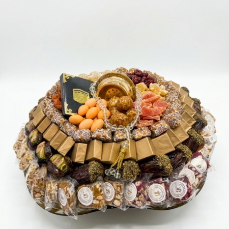 Coupe florale en verre decoré doré GM 2,200Kg